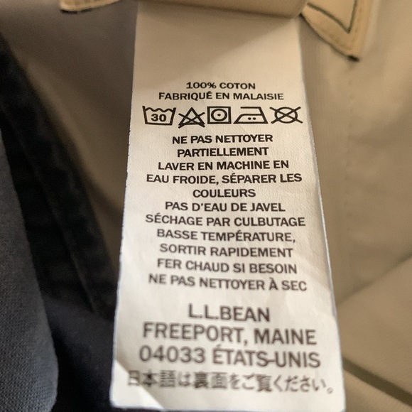 L.L. Bean Vintage New Old Stock Tropic Weight Cargo Comfort Waist Pant In Indigo - Picture 9 of 9